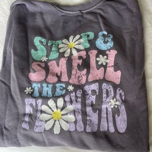 Mallory Ervin Living Fully Stop & Smell the Flowers Sweatshirt (size Large)